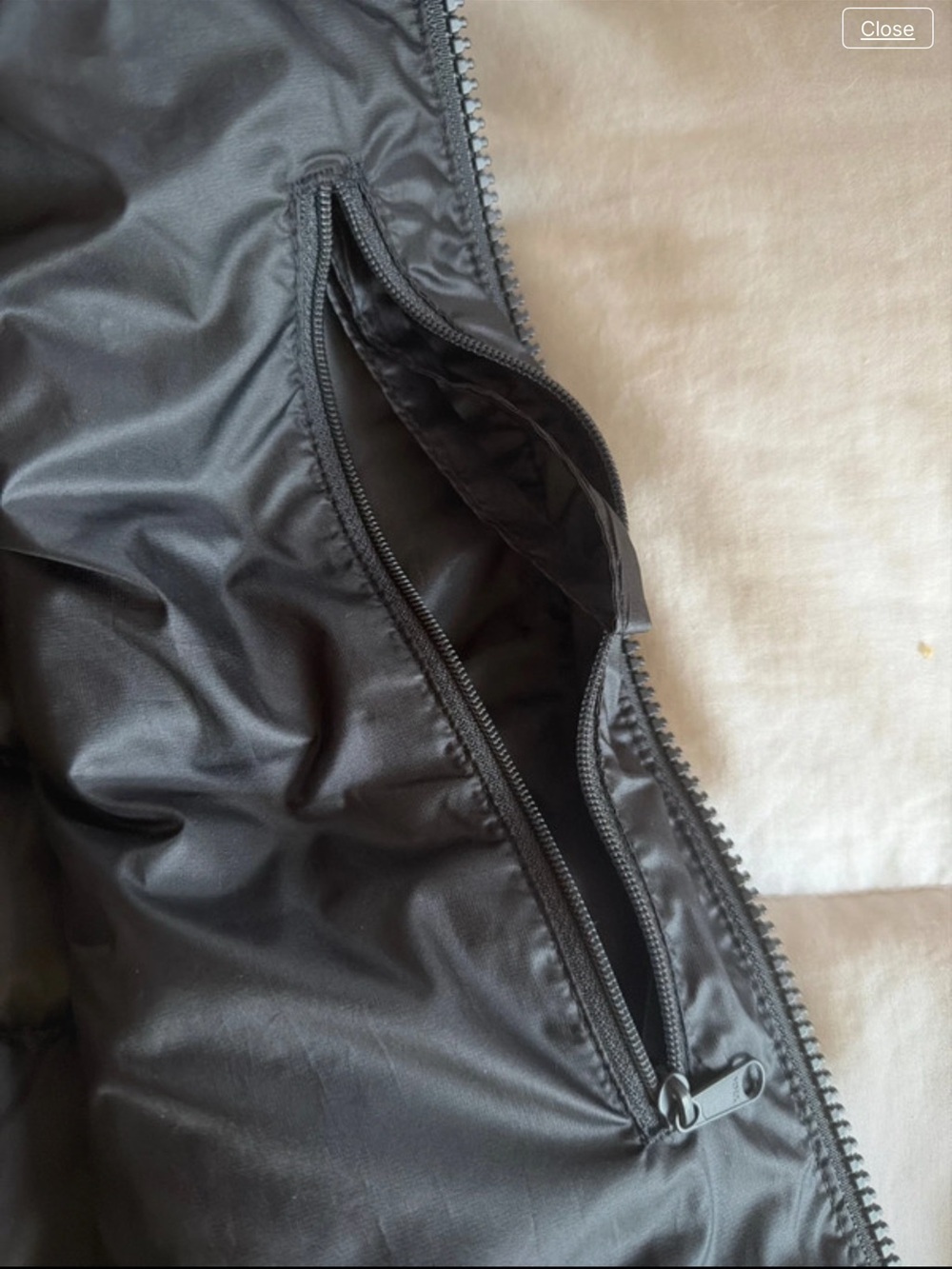 NWT Quince lightweight Quilted Puffer Vest in Black M 8 - 10 - Picture 5 of 5